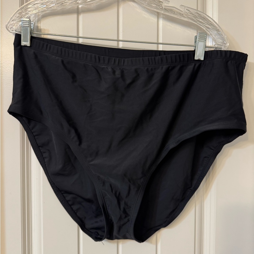 Black High-Waisted Bikini Bottoms